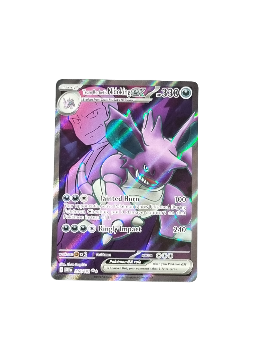nidoking pokemon card Team Rocket's EX 216/182 – Pokybox Elite Trainer Box:Mega Lucario ex Card Galaxy Bring your ambitious plans Magic: The Gathering -