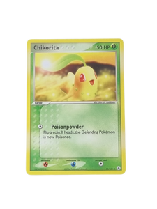 chikorita pokemon card finally got all cards!! :DD : r/PokemonTCG Grass Rarity Chikorita (Wisdom of Sea and