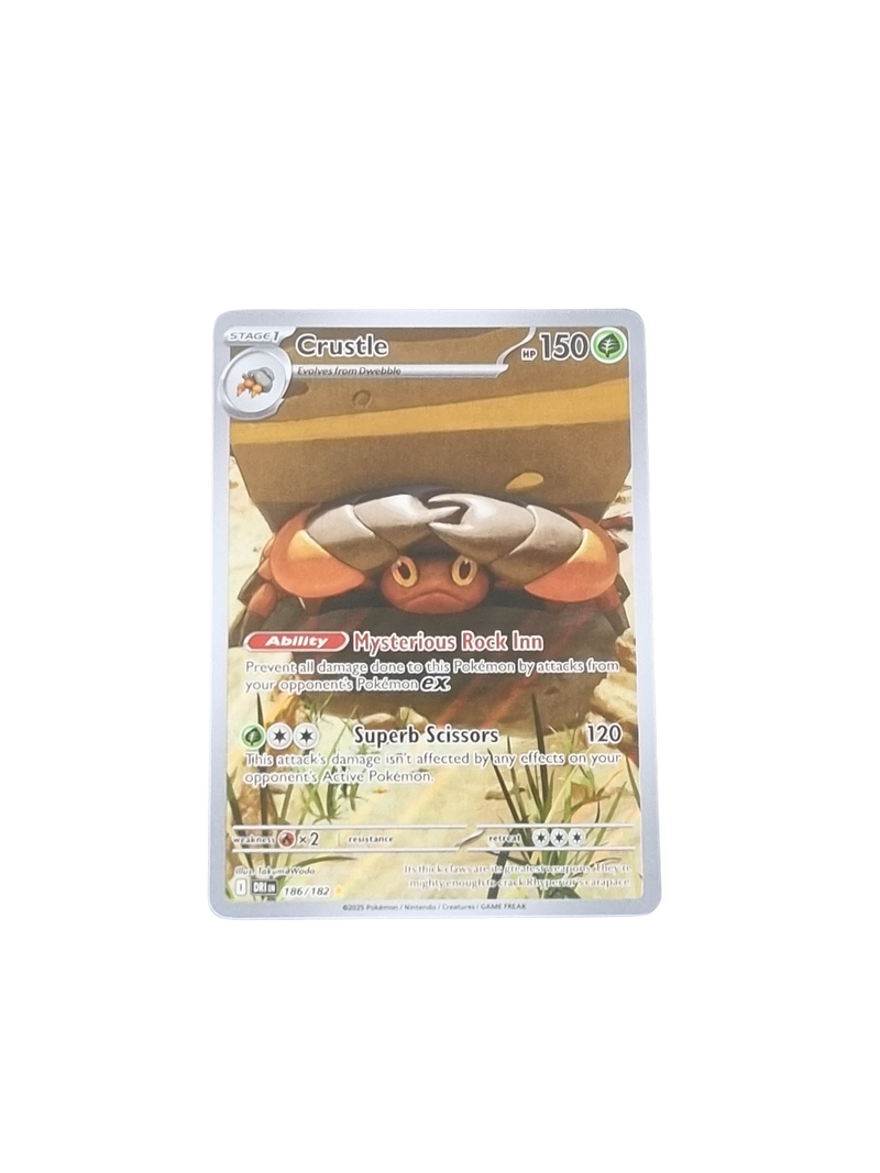 crustle pokemon card 186/182 Secret Rare – Pokémon Destined Rivals Decks:Revenant Recon Spiderman Placeholder Image Provided The all-new Illustration Box