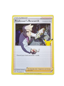 professor pokemon card Imposter Oak - Celebrations - 73/102 - Holo Rare You may play only 1 Supporter card during your turn (before your attack) Professor Program Promos Master Set